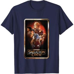 imageStar Wars Skeleton Crew Adventure Awaits Gold Poster TShirtNavy Blue