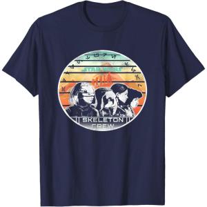 imageStar Wars Skeleton Crew Vintage Sunset Profiles TShirtNavy Blue
