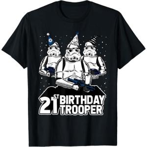 imageStar Wars Stormtrooper Party Hats Trio 21st Birthday Trooper TShirtBlack