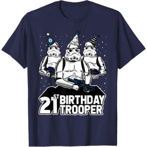 imageStar Wars Stormtrooper Party Hats Trio 21st Birthday Trooper TShirtNavy Blue