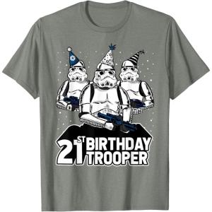 imageStar Wars Stormtrooper Party Hats Trio 21st Birthday Trooper TShirtOlive Heather