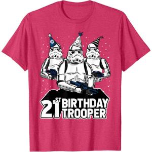 imageStar Wars Stormtrooper Party Hats Trio 21st Birthday Trooper TShirtRed Heather