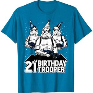 imageStar Wars Stormtrooper Party Hats Trio 21st Birthday Trooper TShirtSapphire Blue