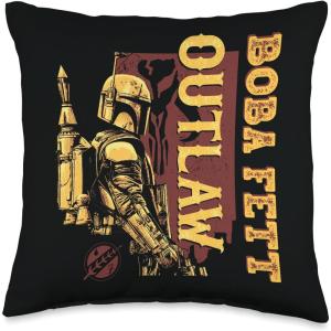 imageStar Wars The Book of Boba Fett Outlaw Throw Pillow16x16