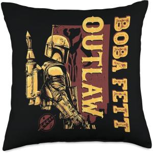 imageStar Wars The Book of Boba Fett Outlaw Throw Pillow18x18