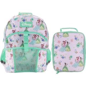 imageStar Wars The Dark Side 2Piece 16quot Premium Backpack ampamp Lunch Kit Set For School And TravelDisney Princesses Green