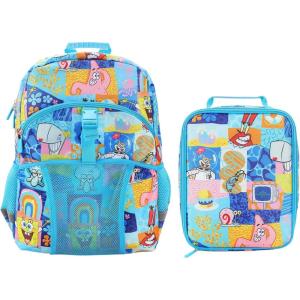 imageStar Wars The Dark Side 2Piece 16quot Premium Backpack ampamp Lunch Kit Set For School And TravelSpongeBob Blue