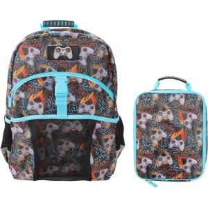 imageStar Wars The Dark Side 2Piece 16quot Premium Backpack ampamp Lunch Kit Set For School And TravelVideo Game Controller