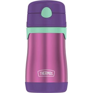 imageTHERMOS Vacuum Insulated Stainless Steel 10oz Straw Bottle THE MANDALORIANPurple with Teal