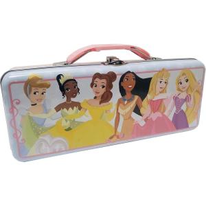 imageThe Tin Box Company Baby Yoda Grogu Box with Handle Clasp ampamp Hinge Locking with Clasp Pencil Box Star Wars and MandalorianDisney Princess