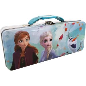 imageThe Tin Box Company Baby Yoda Grogu Box with Handle Clasp ampamp Hinge Locking with Clasp Pencil Box Star Wars and MandalorianFrozen 2