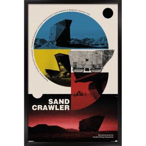 imageTrends International Star Wars Moving At Lightspeed  Sandcrawler Wall Poster 34L x 224W Premium Unframed VersionBlack Framed Version