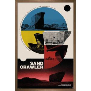 imageTrends International Star Wars Moving At Lightspeed  Sandcrawler Wall Poster 34L x 224W Premium Unframed VersionBronze Framed Version