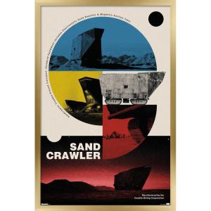 imageTrends International Star Wars Moving At Lightspeed  Sandcrawler Wall Poster 34L x 224W Premium Unframed VersionGold Framed Version
