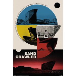 imageTrends International Star Wars Moving At Lightspeed  Sandcrawler Wall Poster 34L x 224W Premium Unframed VersionPremium Unframed Version
