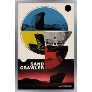 imageTrends International Star Wars Moving At Lightspeed  Sandcrawler Wall Poster 34L x 224W Premium Unframed VersionSilver Framed Version