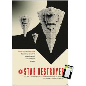 imageTrends International Star Wars Moving At Lightspeed  Star Destroyer Wall Poster 34L x 224W Premium Unframed VersionPremium Poster  Mount Bundle