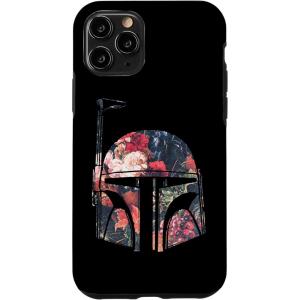 imageiPhone 16 Star Wars Boba Fett Floral Helmet CaseiPhone 11 Pro
