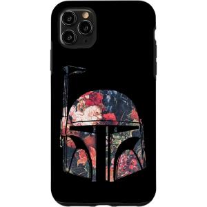 imageiPhone 16 Star Wars Boba Fett Floral Helmet CaseiPhone 11 Pro Max