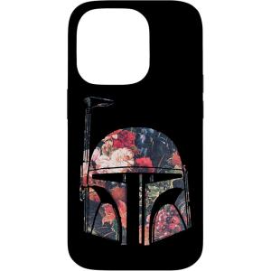 imageiPhone 16 Star Wars Boba Fett Floral Helmet CaseiPhone 14 Pro