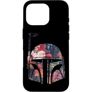 imageiPhone 16 Star Wars Boba Fett Floral Helmet CaseiPhone 16 Pro
