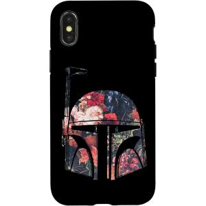 imageiPhone 16 Star Wars Boba Fett Floral Helmet CaseiPhone XXS