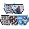 imageSTAR WARS Boys 100 Combed Cotton Brief Multipacks with Millennium Falcon Darth Vader and More in Sizes 4 6 8 and 105pack 100 Combed Cotton Briefclassic