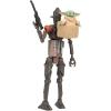 imageSTAR WARS Epic World of Action IG11 ampamp Grogu Speeder Bike 4Inch Scale Action Figures ampamp Vehicle Toys for Boys ampamp Girls Ages 4