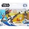 imageSTAR WARS Epic World of Action IG11 ampamp Grogu Speeder Bike 4Inch Scale Action Figures ampamp Vehicle Toys for Boys ampamp Girls Ages 4
