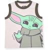imageSTAR WARS Grogu Boys 2 Pack Tank Tops for Infants Toddlers and Big Kids  BeigeGreyLight Grey