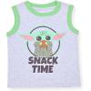imageSTAR WARS Grogu Boys 2 Pack Tank Tops for Infants Toddlers and Big Kids  BeigeGreyLight Grey