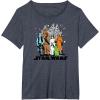 imageStar Wars  Group TShirtHeather Blue