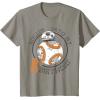 imageStar Wars BB8 Rollin Into My 8th Birthday Portrait TShirtSlate Grey