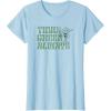 imageStar Wars Earth Day Yoda Groovy Font Think Green Always TShirtBaby Blue