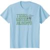 imageStar Wars Earth Day Yoda Groovy Font Think Green Always TShirtBaby Blue