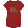 imageStar Wars Earth Day Yoda Groovy Font Think Green Always TShirtCranberry Red