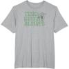 imageStar Wars Earth Day Yoda Groovy Font Think Green Always TShirtHeather Grey