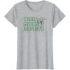 imageStar Wars Earth Day Yoda Groovy Font Think Green Always TShirtHeather Grey