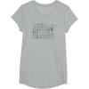 imageStar Wars Earth Day Yoda Groovy Font Think Green Always TShirtHeather Grey