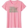 imageStar Wars Earth Day Yoda Groovy Font Think Green Always TShirtPink