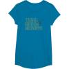 imageStar Wars Earth Day Yoda Groovy Font Think Green Always TShirtSapphire Blue