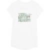 imageStar Wars Earth Day Yoda Groovy Font Think Green Always TShirtWhite