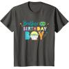 imageStar Wars Grogu Mandalorian Toon Brother of the Birthday Boy TShirtAsphalt Grey