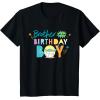 imageStar Wars Grogu Mandalorian Toon Brother of the Birthday Boy TShirtBlack