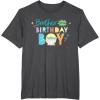 imageStar Wars Grogu Mandalorian Toon Brother of the Birthday Boy TShirtDark Heather Grey