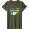 imageStar Wars Grogu Mandalorian Toon Brother of the Birthday Boy TShirtOlive Green