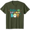imageStar Wars Grogu Mandalorian Toon Brother of the Birthday Boy TShirtOlive Green