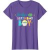 imageStar Wars Grogu Mandalorian Toon Brother of the Birthday Boy TShirtPurple Heather
