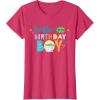 imageStar Wars Grogu Mandalorian Toon Brother of the Birthday Boy TShirtRed Heather