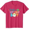 imageStar Wars Grogu Mandalorian Toon Brother of the Birthday Boy TShirtRed Heather